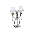 Lampe de table décoratif en acier inoxydable de luxe en argent (GT7010-2)